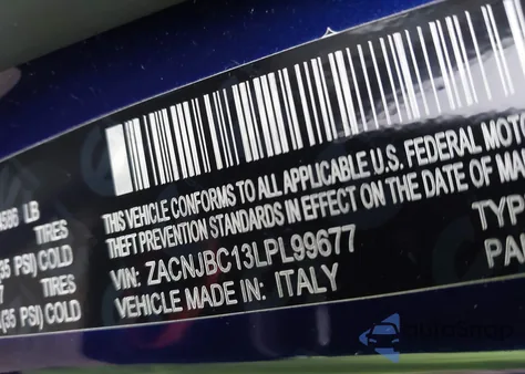 2020 Jeep Renegade Trailhawk 4X4 из США, поврежденный, VIN ZACNJBC13LPL99677